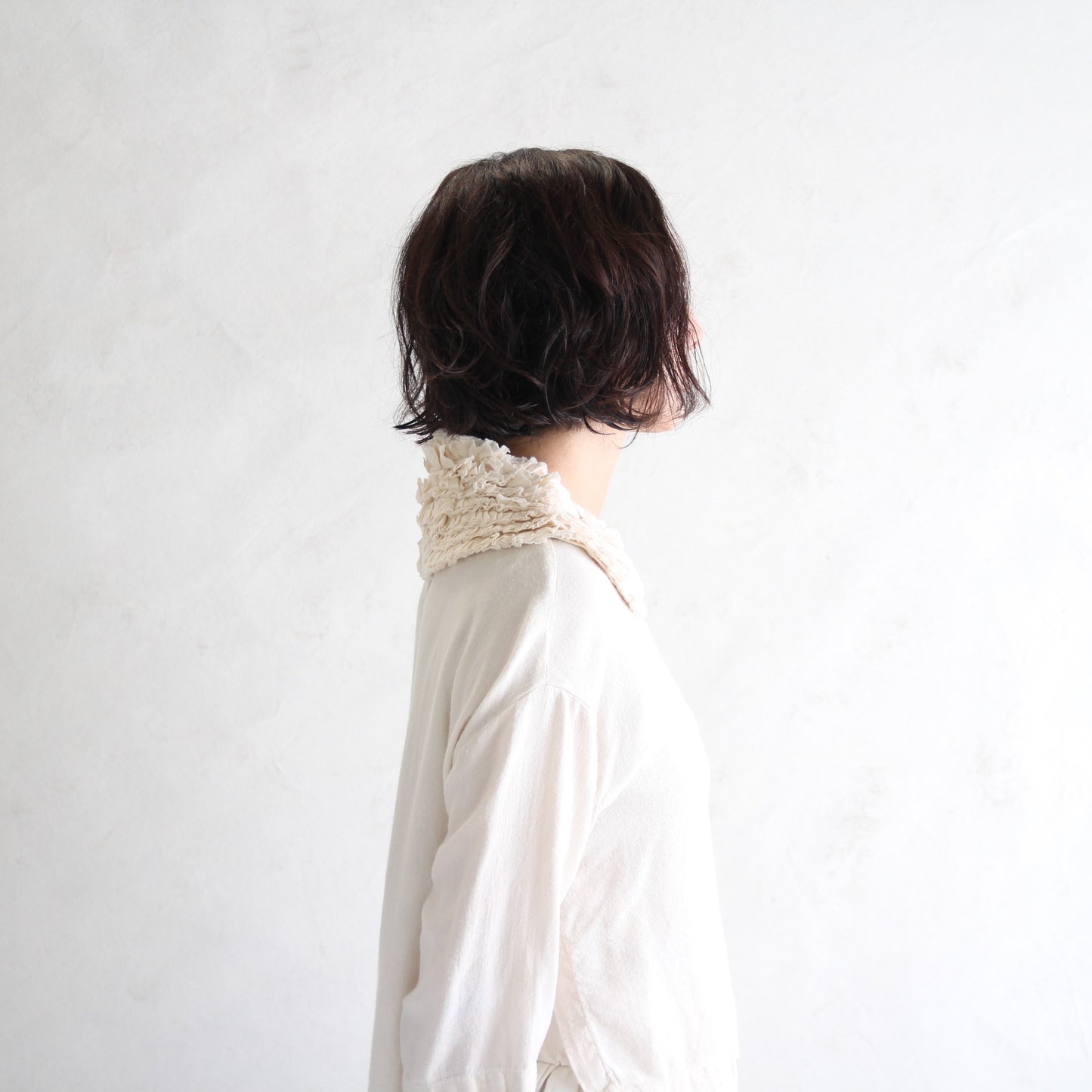 R&D.M.Co- Cotton Frill Collar - Ivory