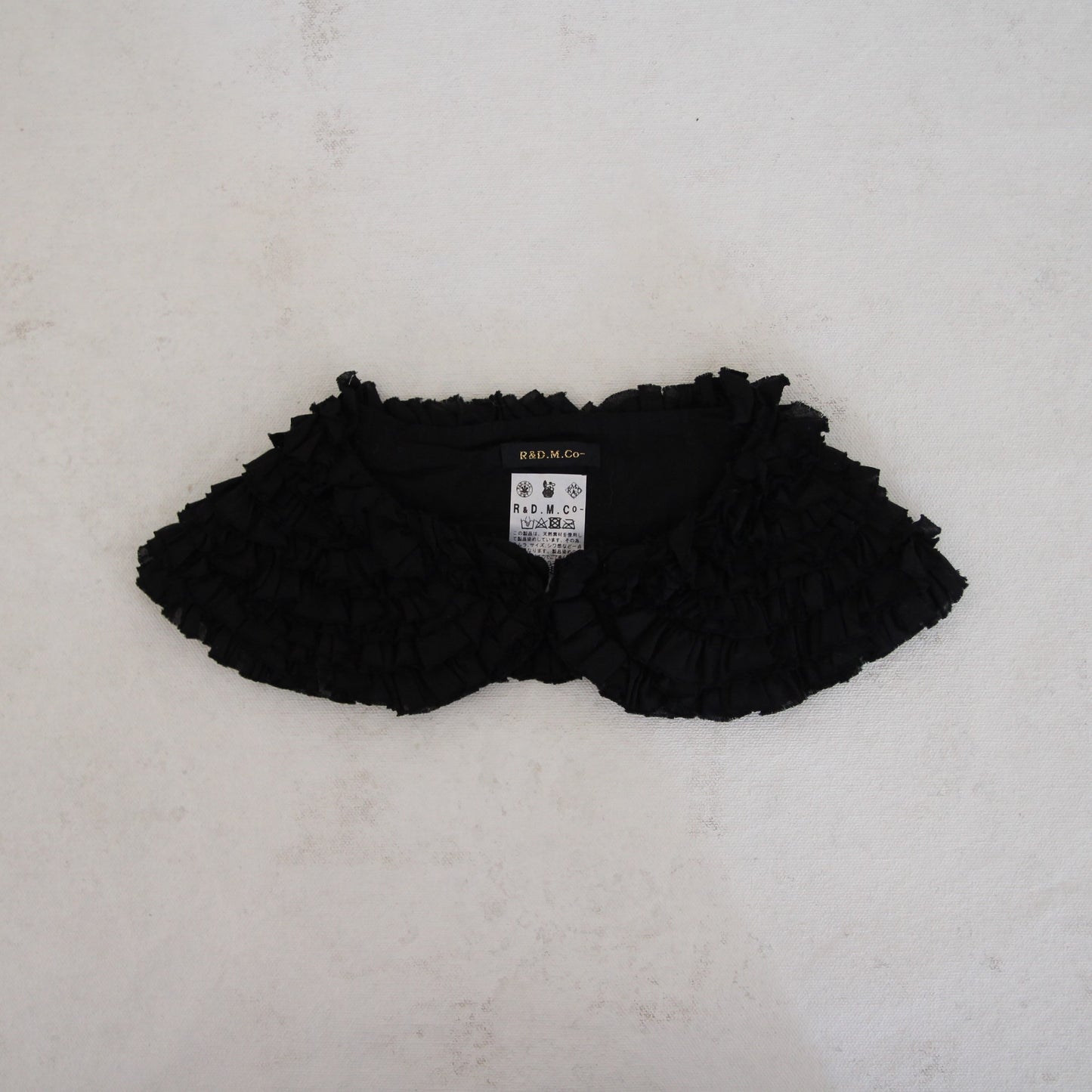 R&D.M.Co- Cotton Frill Collar - Black
