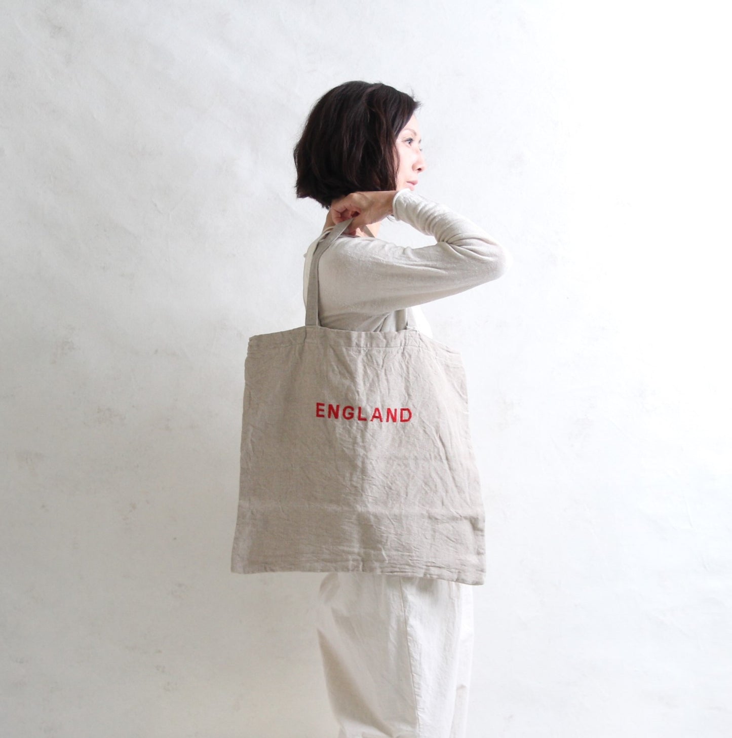 R&D.M.Co Linen Tote - Beige