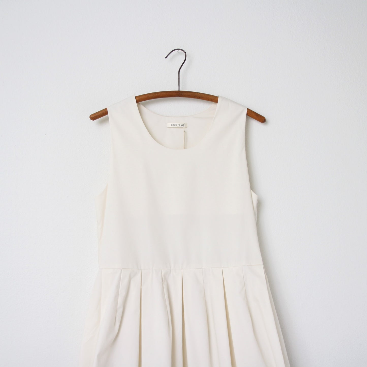 Black Crane Tulip Dress - Cloud