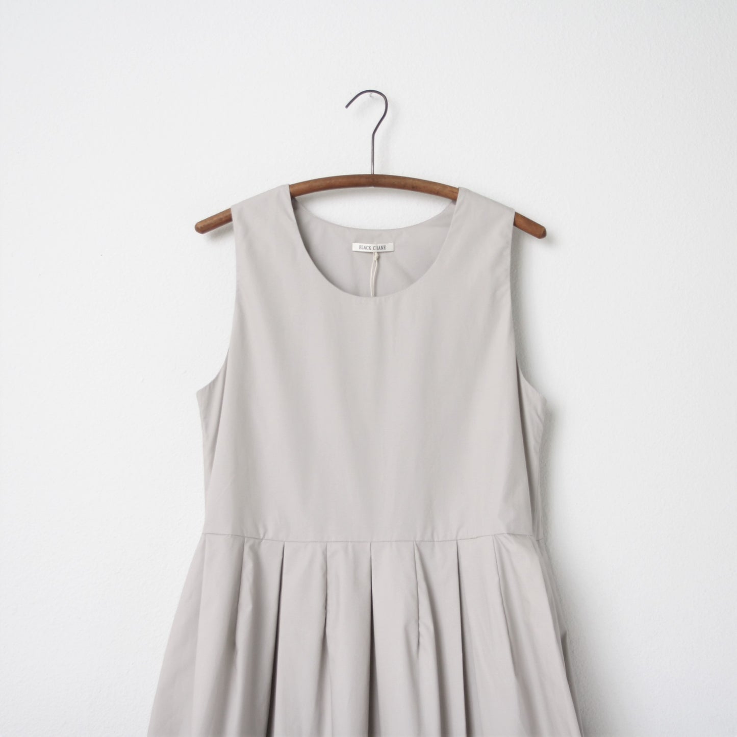 Black Crane Tulip Dress - Stone