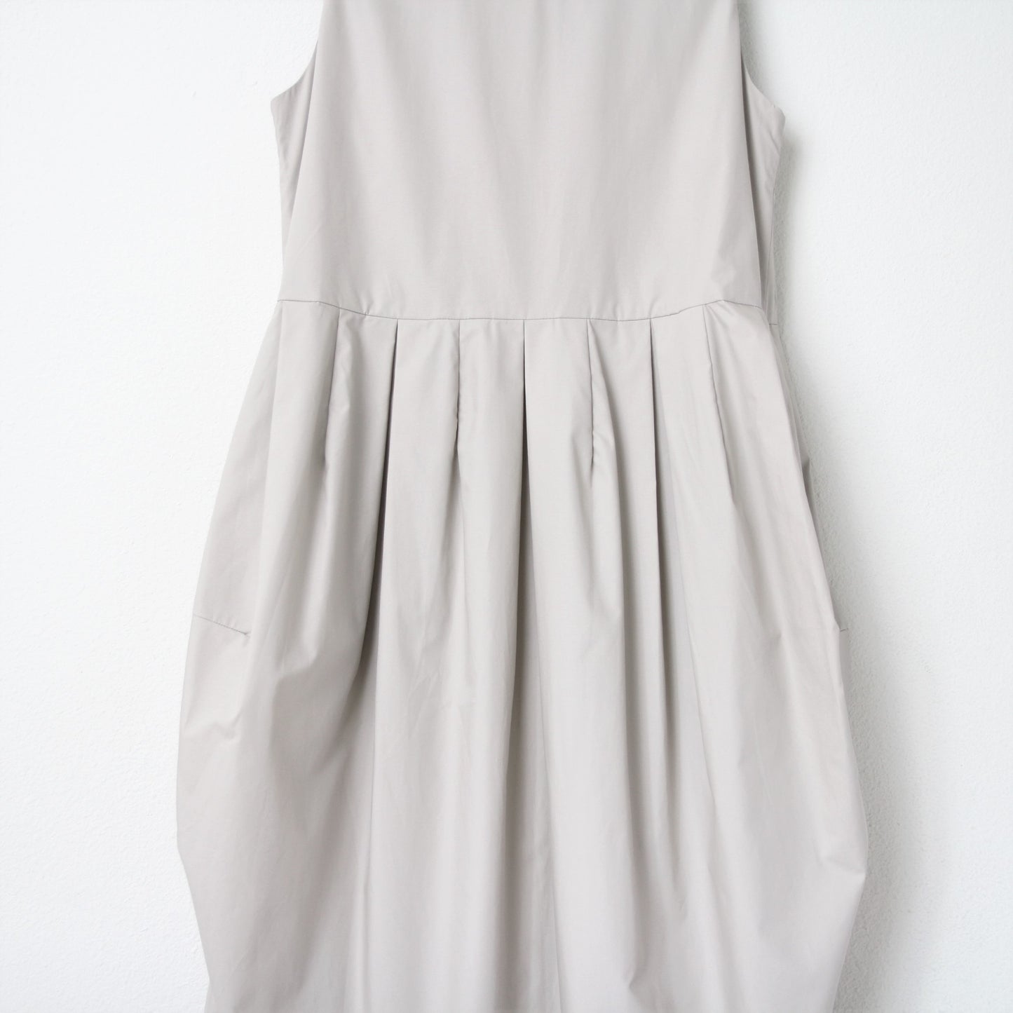 Black Crane Tulip Dress - Stone