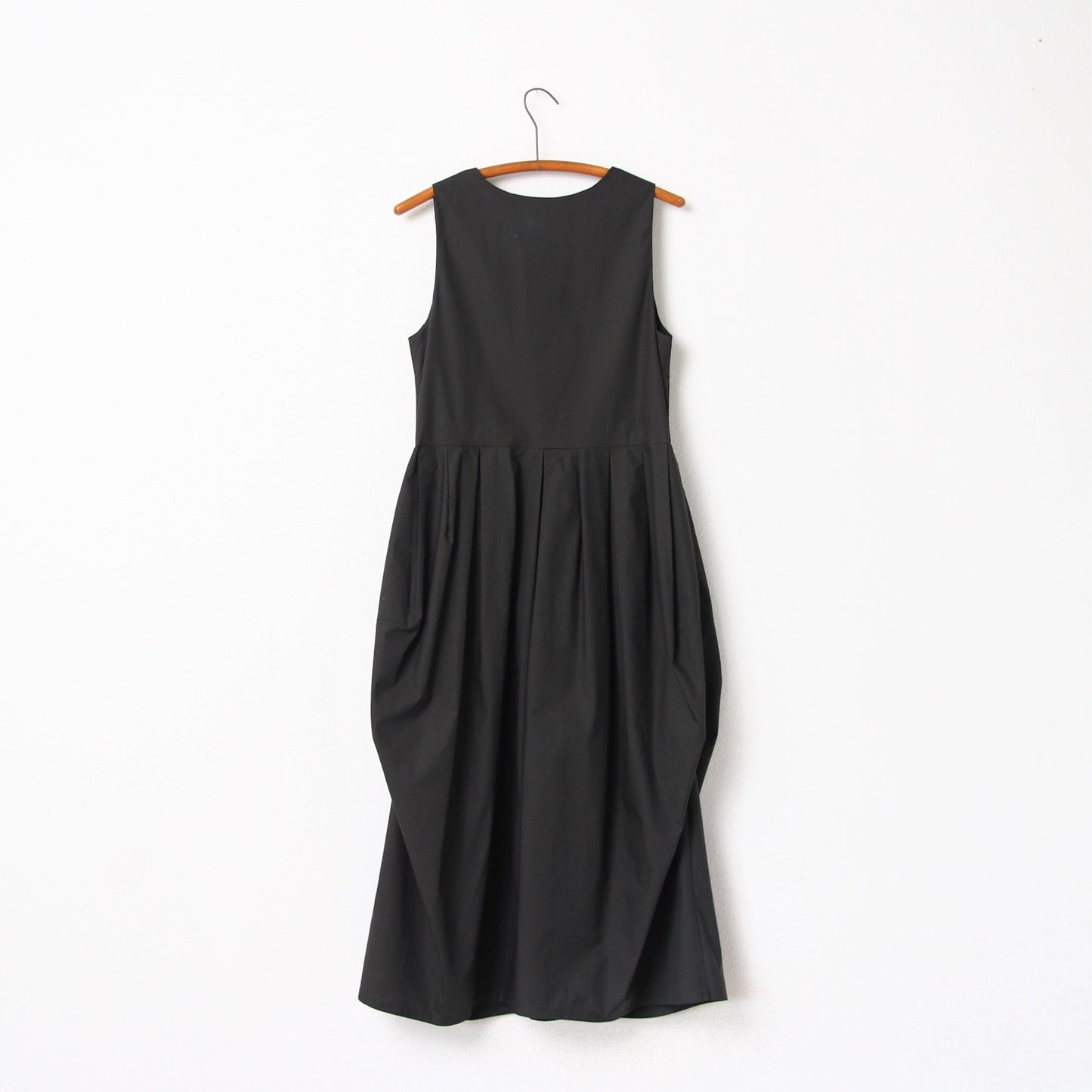 Black Crane Tulip Dress - Shadow