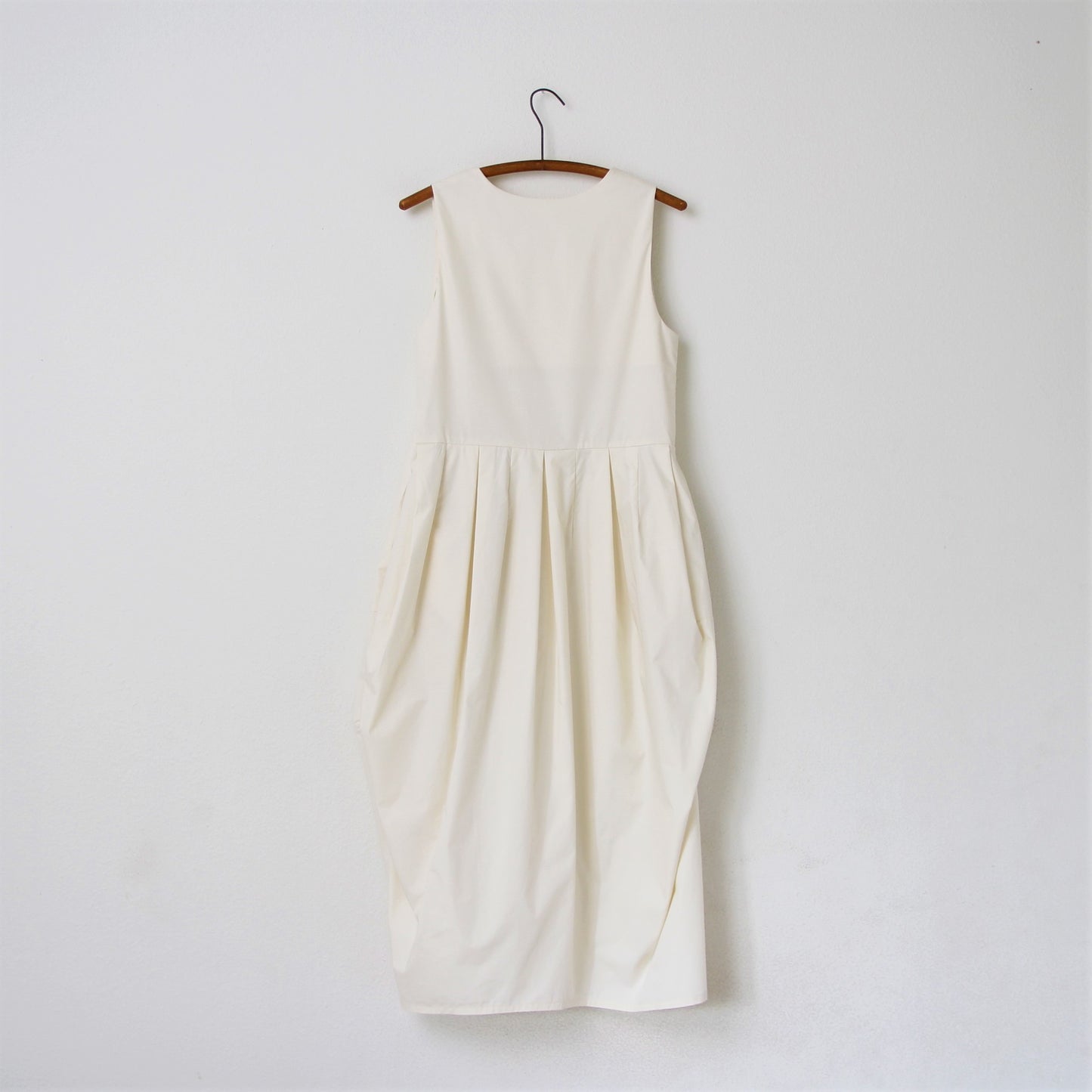 Black Crane Tulip Dress - Cloud