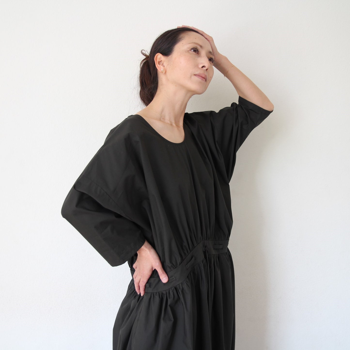 Black Crane Balloon Jumpsuits - Shadow
