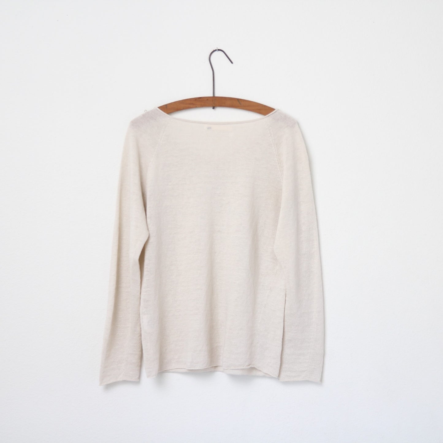 Evam Eva Washable Linen Pullover - Ivory
