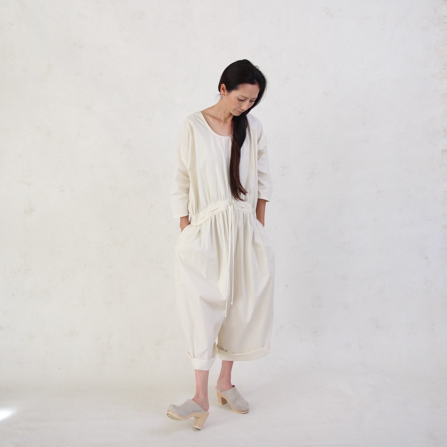 Black Crane Balloon Jumpsuits - Cloud