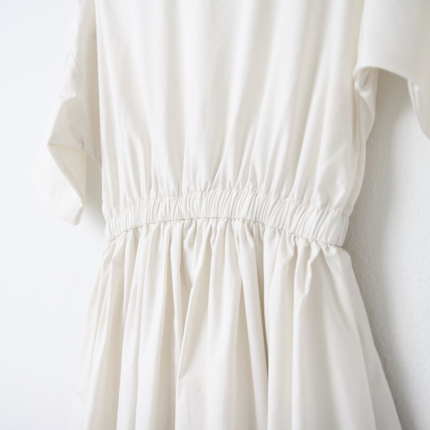 Black Crane Pleated Dress - Cloud