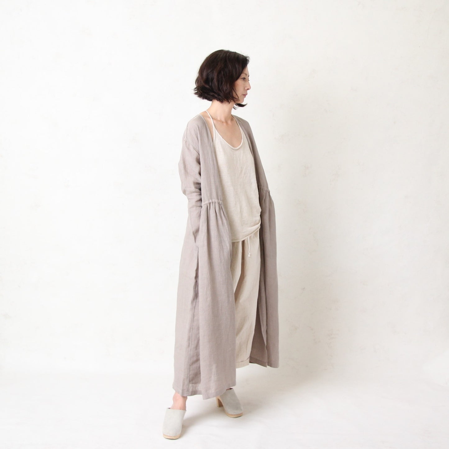 Evam Eva Botanical Dyed Linen Robe