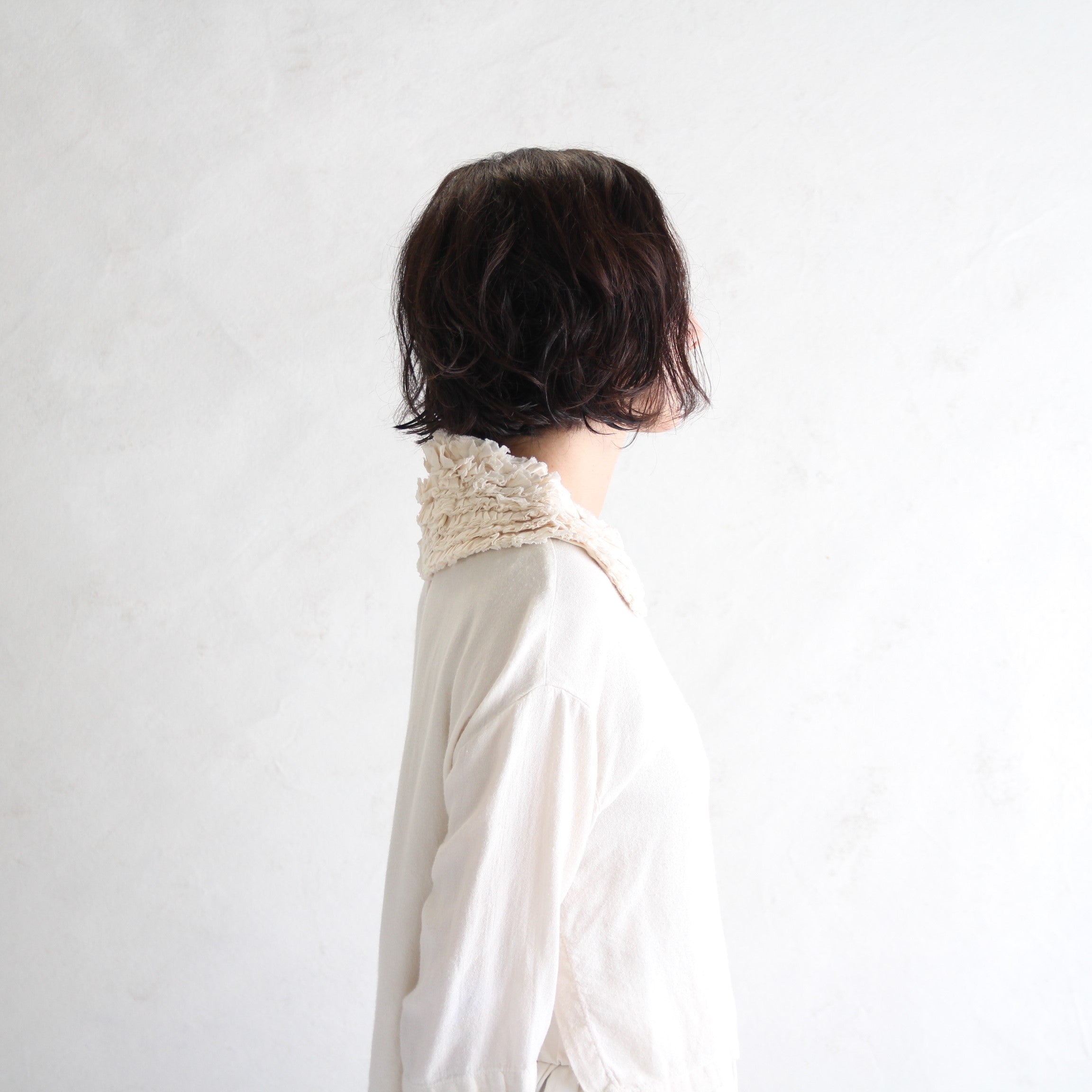 R&D.M.Co- Cotton Frill Collar - Ivory