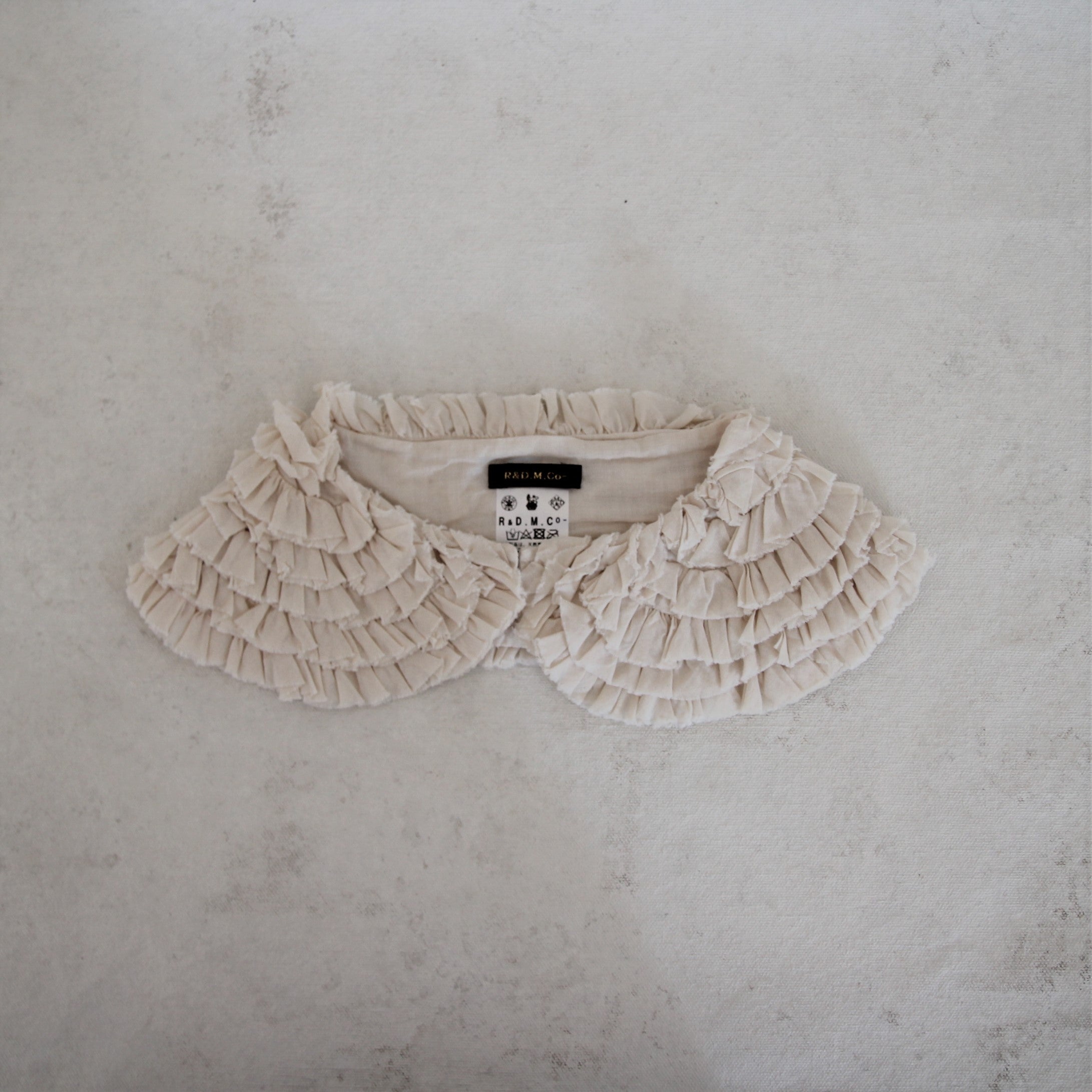 R&D.M.Co- Cotton Frill Collar - Ivory