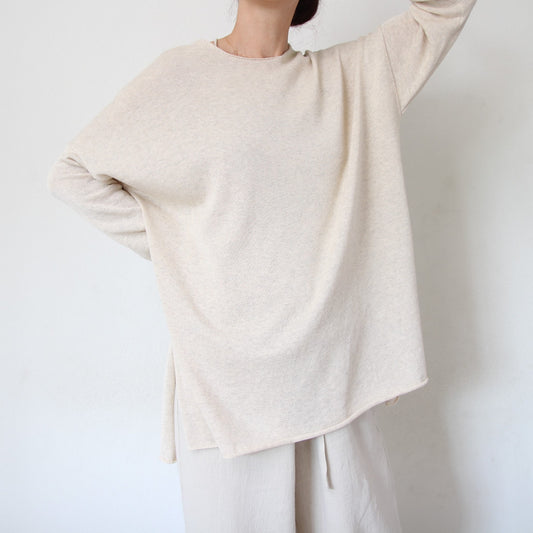 Evam Eva Dry Cotton Tunic - Ivory