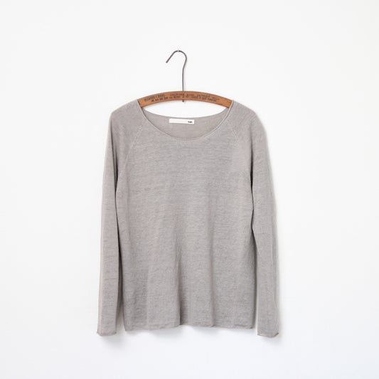 Evam Eva Washable Linen Pullover - Grege