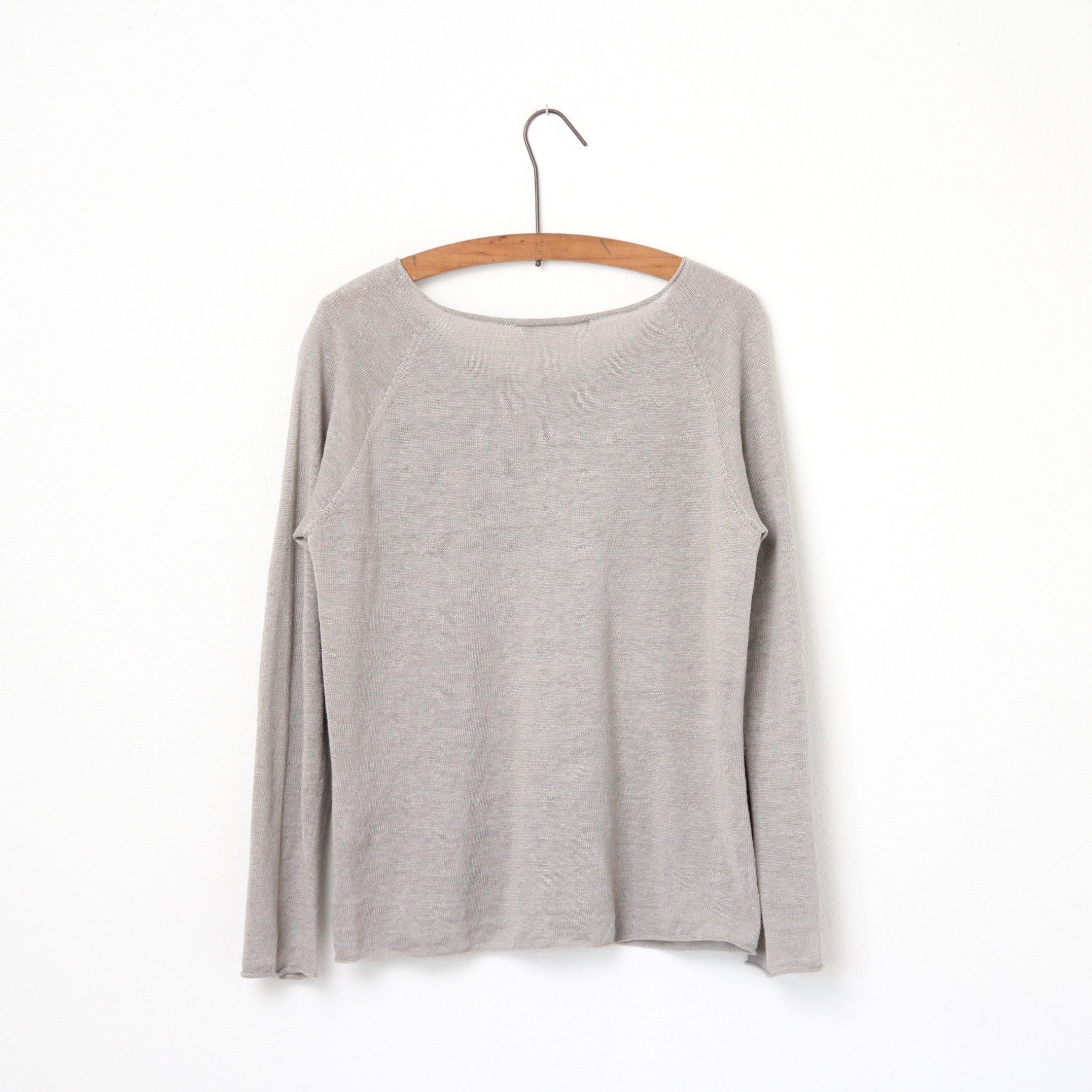 Evam Eva Washable Linen Pullover - Grege – Familia de Alma