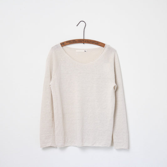 Evam Eva Washable Linen Pullover - Ivory