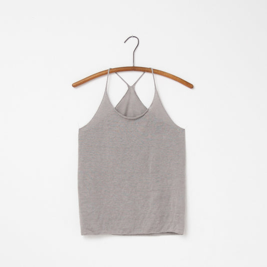 Evam Eva Washable Linen Camisole - Grege